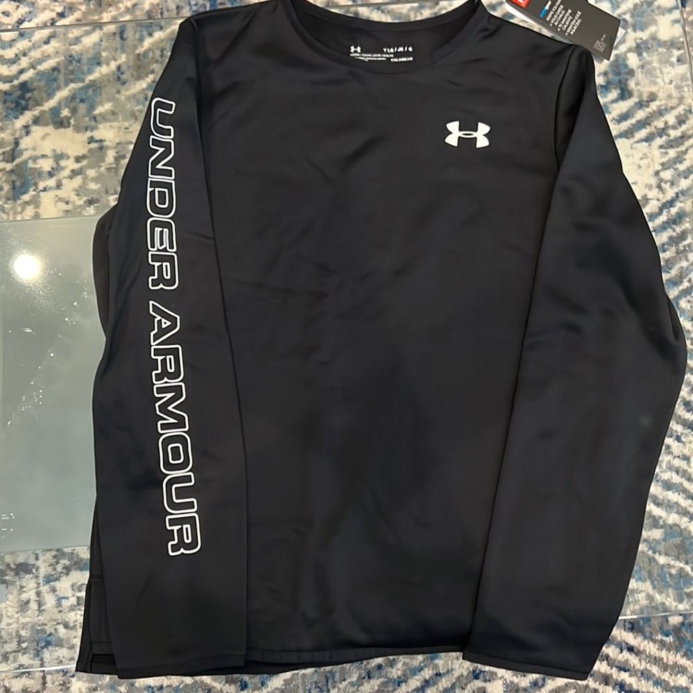 Under Armour 1351029 Boys Armour Fleece Crew Training  Long Sleeve